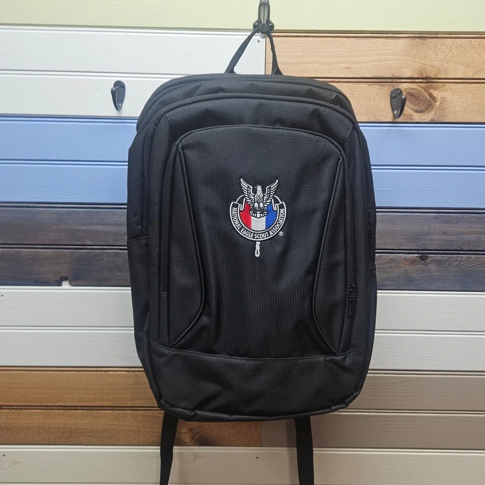 National Eagle Scout Association NESA Black Laptop Backpack Travel Bag Mens
